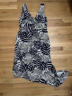 Lilly Pulitzer Navy Solane Oh Cabana Boy Maxi Dress XL